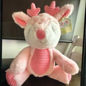 Spark Imagine Pink Plush Deer Stuffed Animal